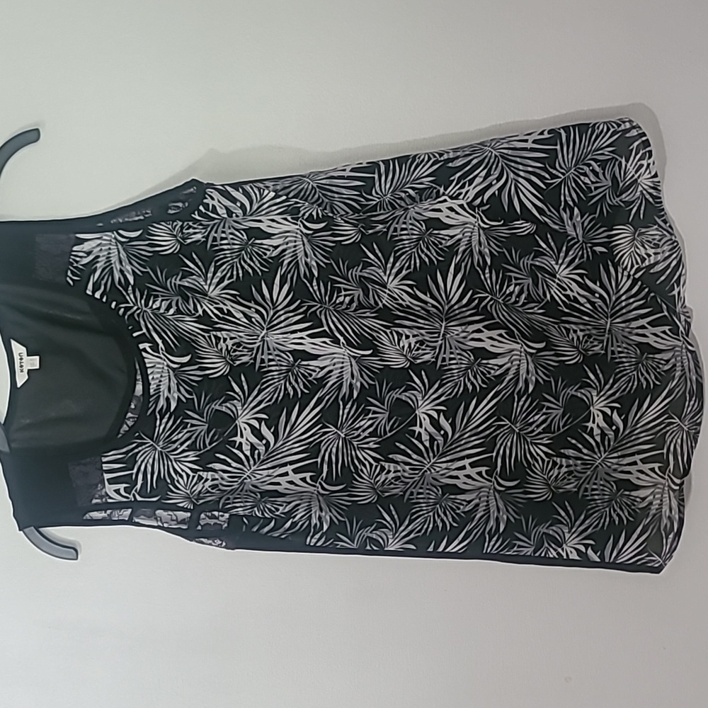 Koton see-through blouse, Size UK 8 Euro 36, Color Black and White